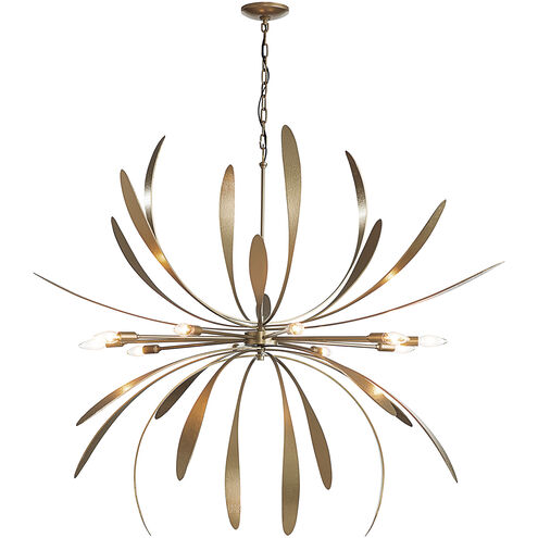 Dahlia 10 Light 48.9 inch Soft Gold Chandelier Ceiling Light, Large