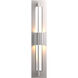 Hubbardton Forge Double Axis LED 23.5 inch Coastal Burnished Steel Outdoor Sconce, Small 306415-1009 - Open Box
