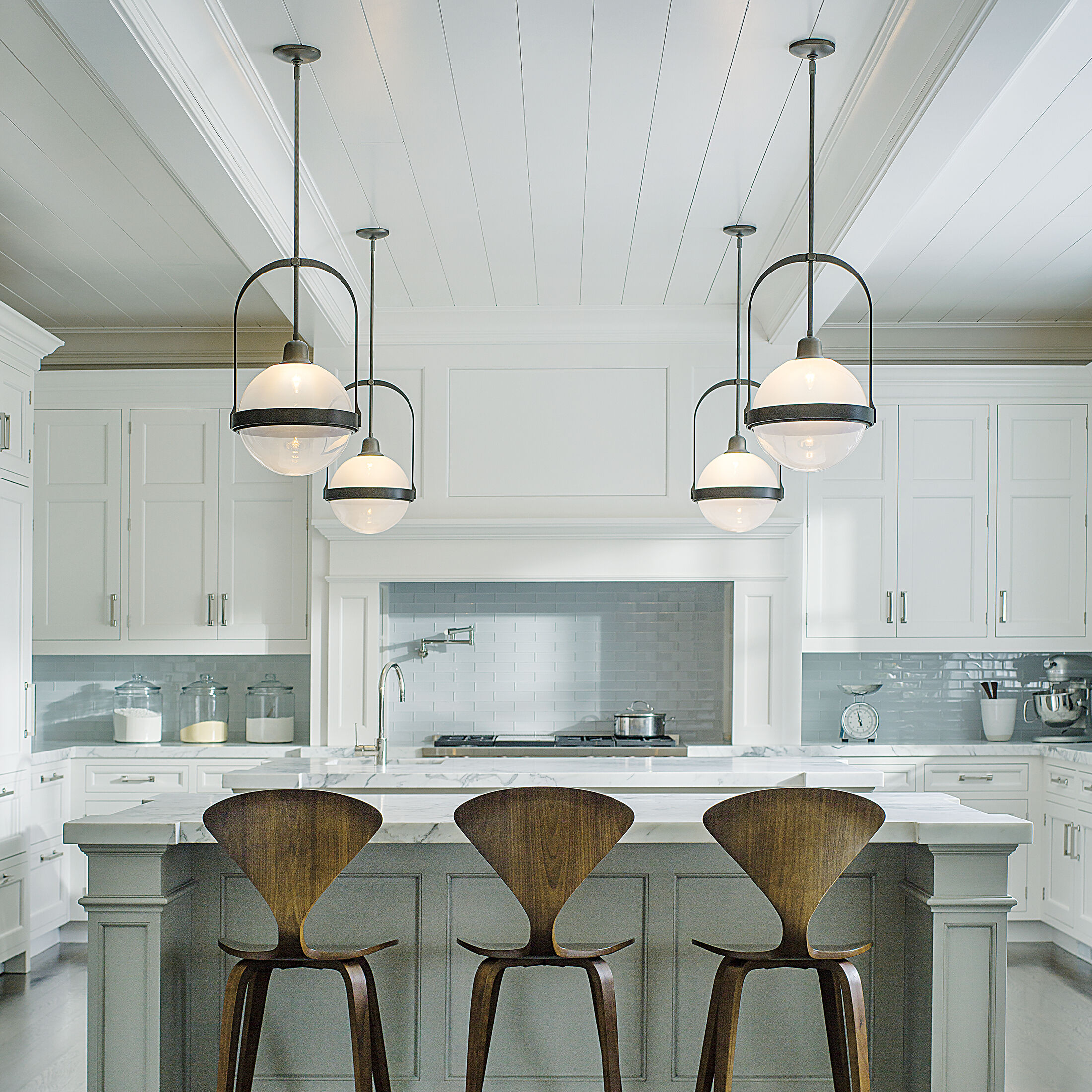 Atlas 1 Light 13.9 inch Dark Smoke Pendant Ceiling Light - Open Box