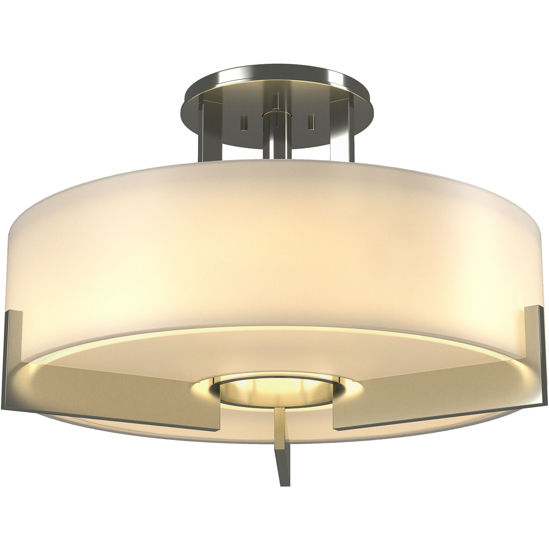 Axis 3 Light 19.3 inch Sterling Semi-Flush Ceiling Light