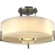 Axis 3 Light 19.3 inch Sterling Semi-Flush Ceiling Light