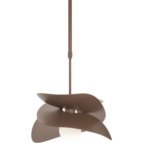 Hibiscus 1 Light 24.7 inch Coastal Bronze Outdoor Pendant