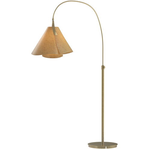 Mobius 66.3 inch 100 watt Modern Brass Arc Floor Lamp Portable Light in Cork