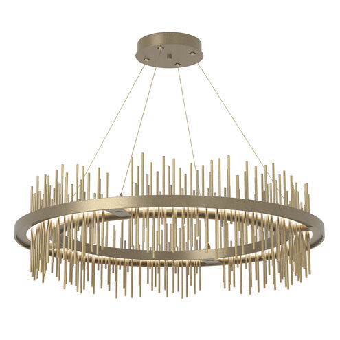 Gossamer LED 38 inch Soft Gold and Modern Brass Pendant Ceiling Light in Soft Gold/Modern Brass, Circular