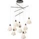 Mobius 10 Light 39.2 inch Dark Smoke Mobile Pendant Ceiling Light, Standard