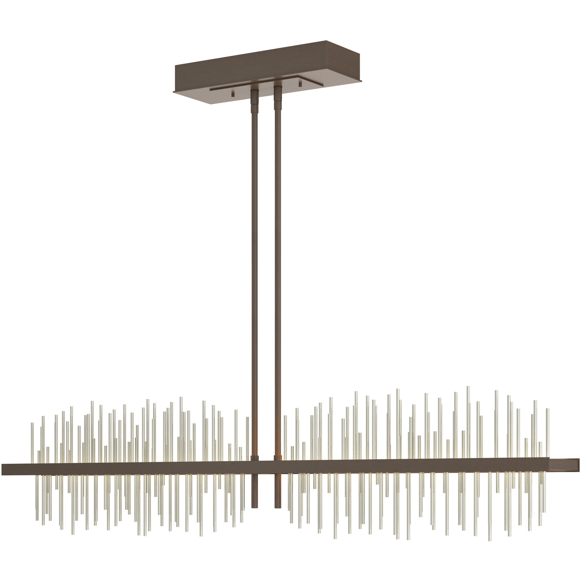 Gossamer LED 51.9 inch Bronze/Sterling Pendant Ceiling Light, Large