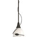 Twining Leaf 1 Light 5.91 inch Dark Smoke Mini Pendant Ceiling Light