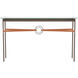 Equus 54 X 14 inch Bronze and Oil Rubbed Bronze Console Table in Leather Chestnut, Bronze/Oil Rubbed Bronze