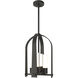 Triomphe 4 Light 13 inch Natural Iron Outdoor Lantern in Opal