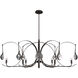 Optic 8 Light 50.6 inch Oil Rubbed Bronze and Oil Rubbed Bronze Oval Pendant Ceiling Light