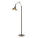 Henry 60.8 inch 60 watt Ink and Soft Gold Swing Arm Floor Lamp Portable Light
