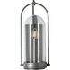 Davis 1 Light 18 inch Coastal Burnished Steel Outdoor Sconce, Small