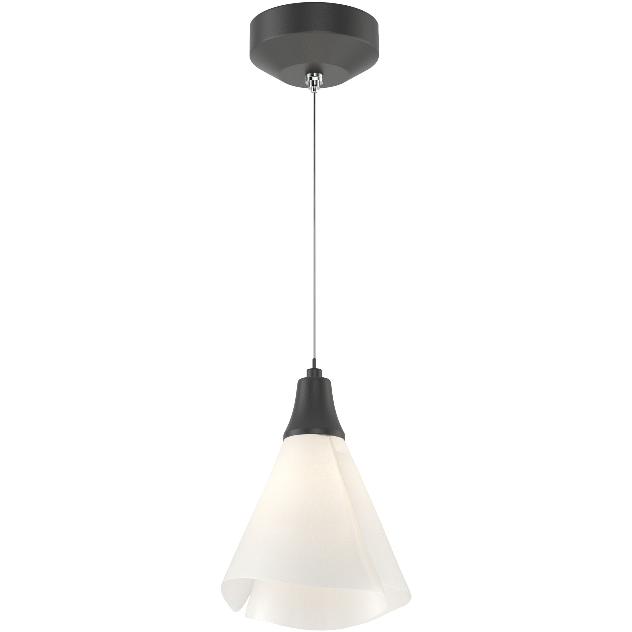 Mobius 1 Light 7.3 inch Black Mini Pendant Ceiling Light