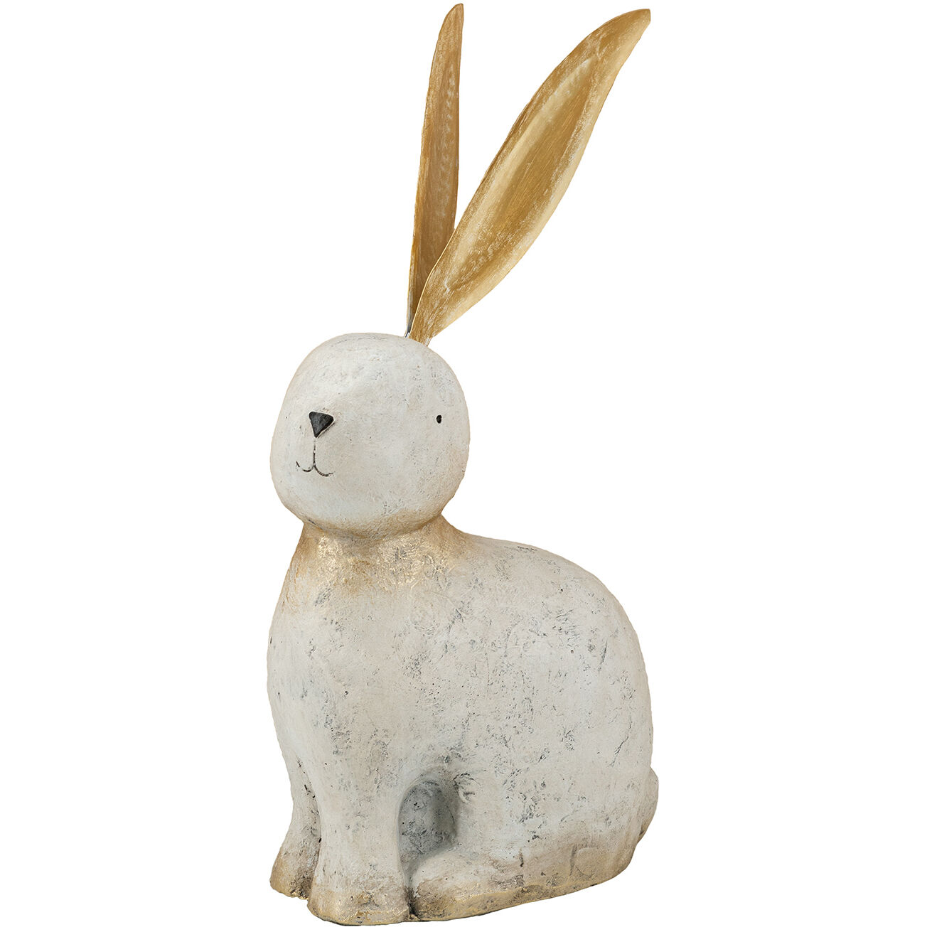 Anita White and Gold Statue