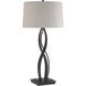 Almost Infinity 31 inch 150 watt Black Table Lamp Portable Light in Flax, Tall
