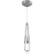 Link 1 Light 2.9 inch Vintage Platinum Mini Pendant Ceiling Light