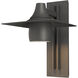 Hood 1 Light 16 inch Coastal Natural Iron Outdoor Sconce, Large