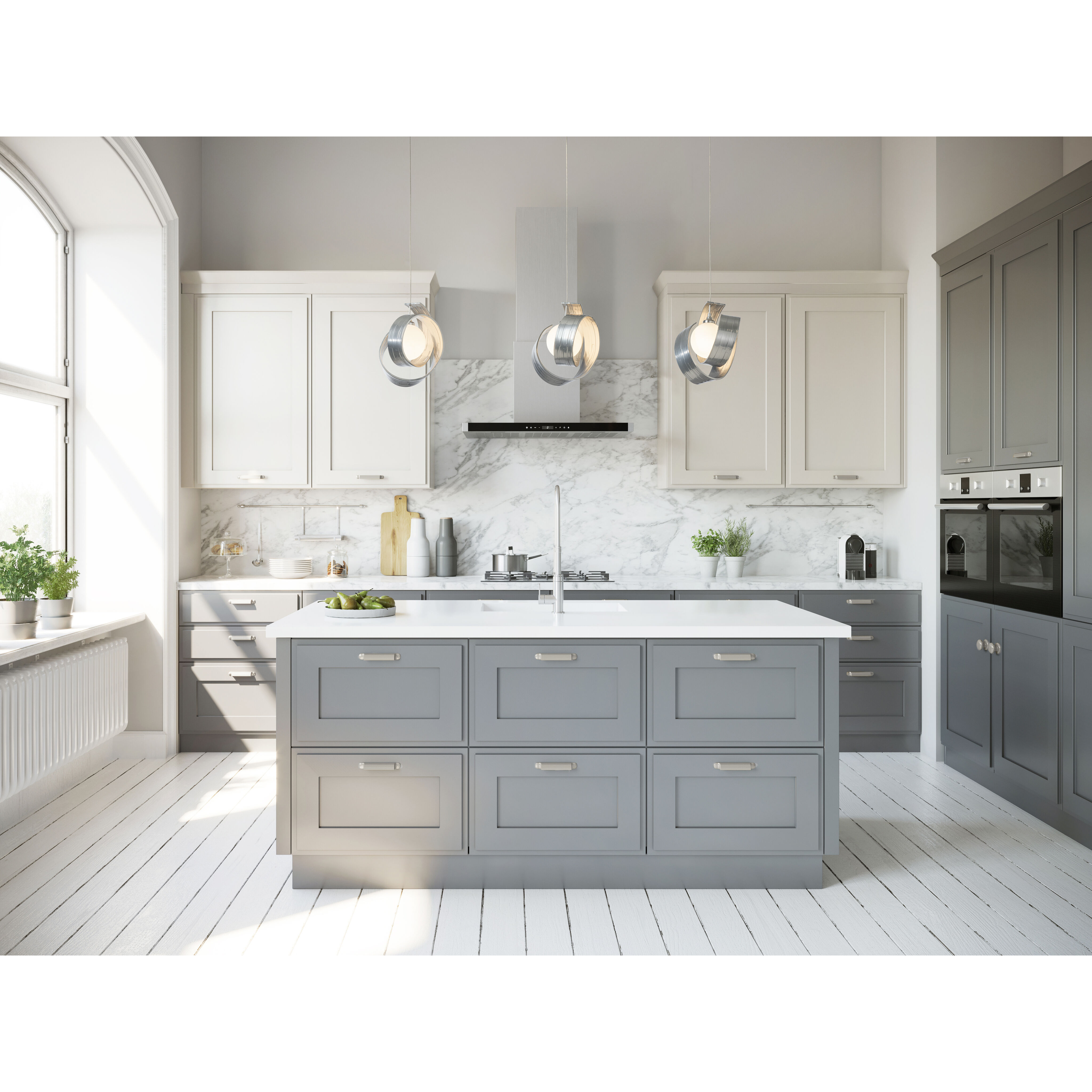 Riza 1 Light 9.1 inch Sterling Mini Pendant Ceiling Light