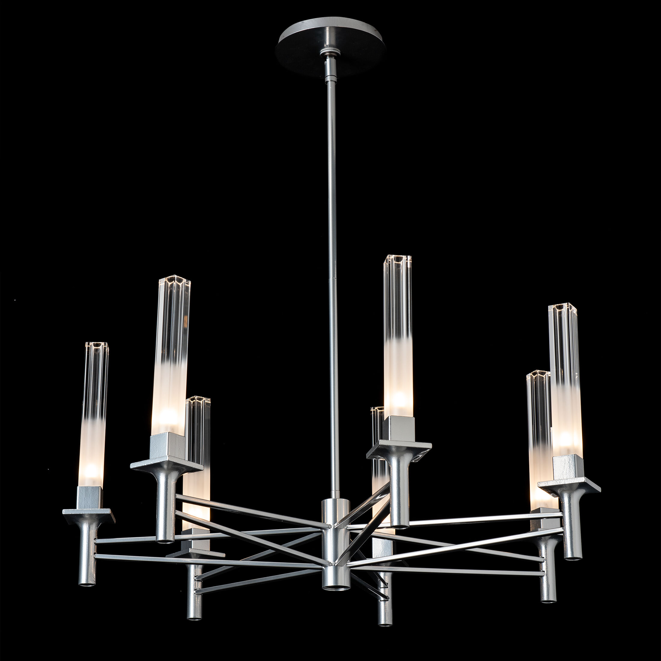 Truss 7 Light 28.6 inch Sterling Chandelier Ceiling Light