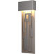 Collage LED 27.1 inch Coastal Burnished Steel Outdoor Sconce, Large