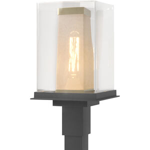 Polaris 1 Light 18 inch Coastal Black and Coastal Gold Outdoor Post Light in Coastal Black/Coastal Gold