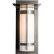 Banded 1 Light 16.2 inch Coastal Natural Iron Outdoor Sconce, with Top Plate