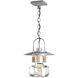 Mason 1 Light 11.3 inch Coastal Burnished Steel Outdoor Ceiling Fixture, Large