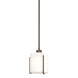 Exos 1 Light 6 inch Bronze Mini Pendant Ceiling Light, Small