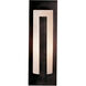 Forged Vertical Bars 1 Light 23.5 inch Coastal Dark Smoke Outdoor Sconce, Large