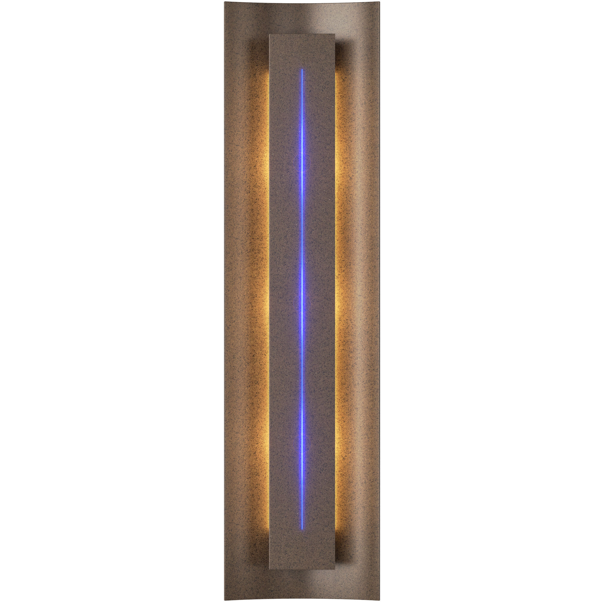 Gallery 3 Light 7.1 inch Bronze ADA Sconce Wall Light in Blue