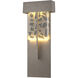 Shard LED 20.9 inch Coastal Burnished Steel Outdoor Sconce, XL