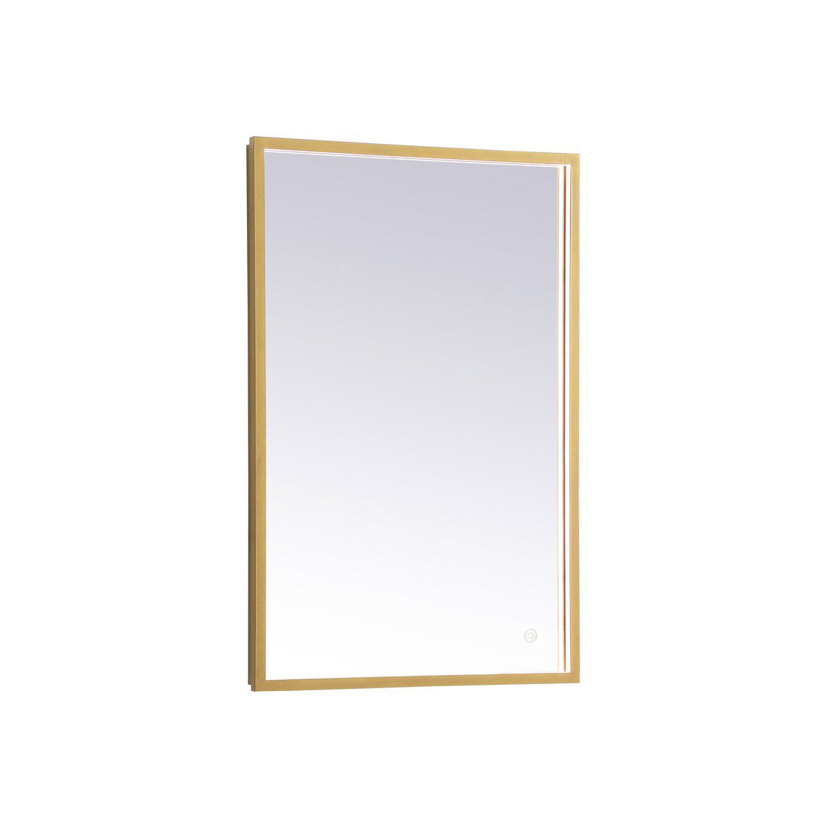 Pier 30 X 18 inch Brass LED Mirror