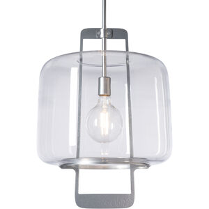 Dane 1 Light 16.6 inch Bronze Hanging Lantern Ceiling Light in Opal