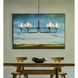 Nola 6 Light 42.4 inch Bronze Pendant Ceiling Light in Frosted