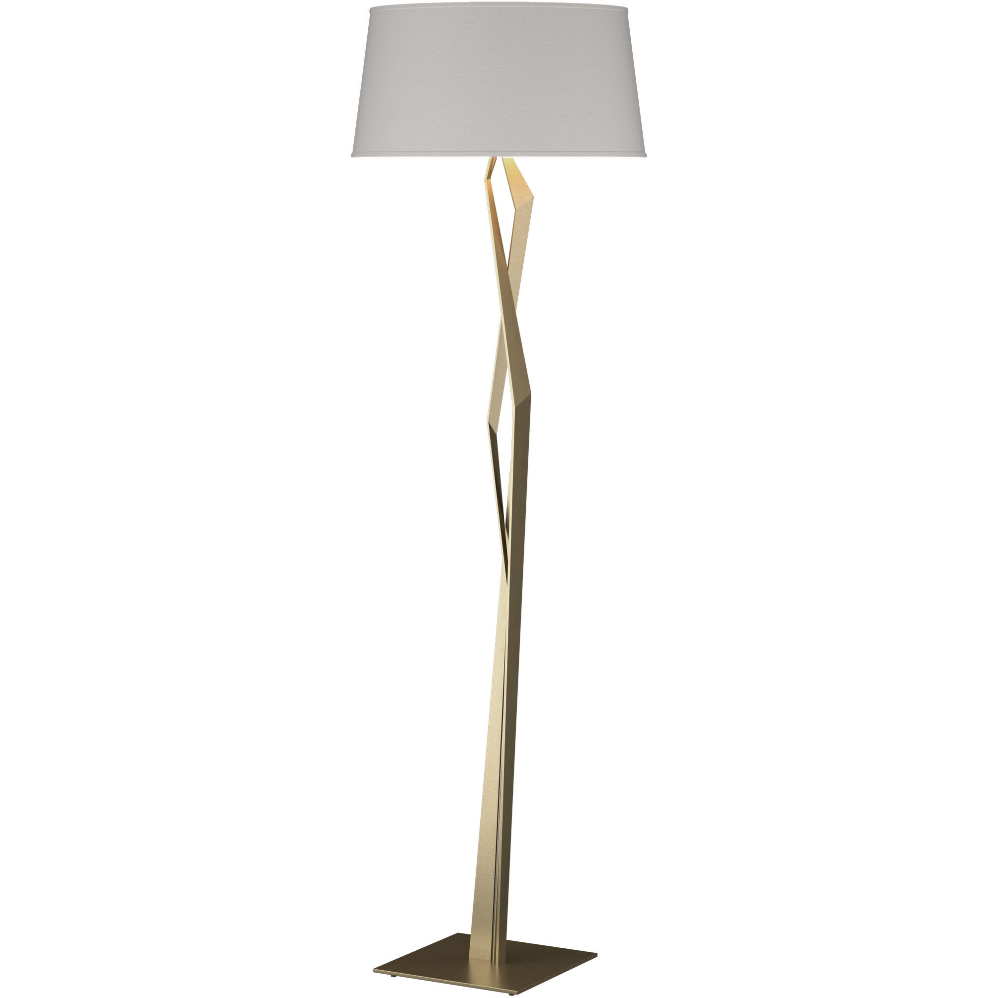Facet 65.9 inch 100 watt Soft Gold Floor Lamp Portable Light in Flax