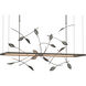 Autumn LED 53.4 inch Natural Iron Pendant Ceiling Light, Long