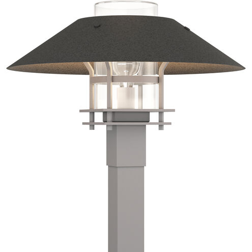 Henry 1 Light 15.8 inch Coastal Burnished Steel and Coastal Natural Iron Outdoor Post Light in Coastal Burnished Steel/Coastal Natural Iron, Clear