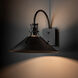 Henry 1 Light 12.8 inch Coastal Black Outdoor Sconce, Large