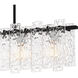Caspian 5 Light 39.5 inch Matte Black Island Light Ceiling Light