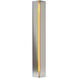 Gallery 3 Light 4.3 inch Sterling ADA Sconce Wall Light in Amber, Small