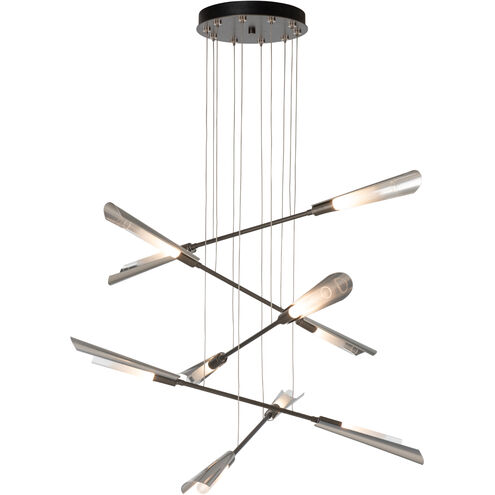 Flight 10 Light 39.9 inch Black/Dark Smoke Pendant Ceiling Light, Small