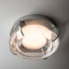 Lustra LED 11.6 inch Sterling Flush Mount/Sconce Ceiling Light, Art & Alchemy