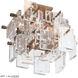 Fusion 5 Light 18 inch Modern Brass Semi-Flush Ceiling Light