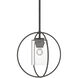 Rhythm 1 Light 11.3 inch Natural Iron Mini Pendant Ceiling Light in Seeded Clear