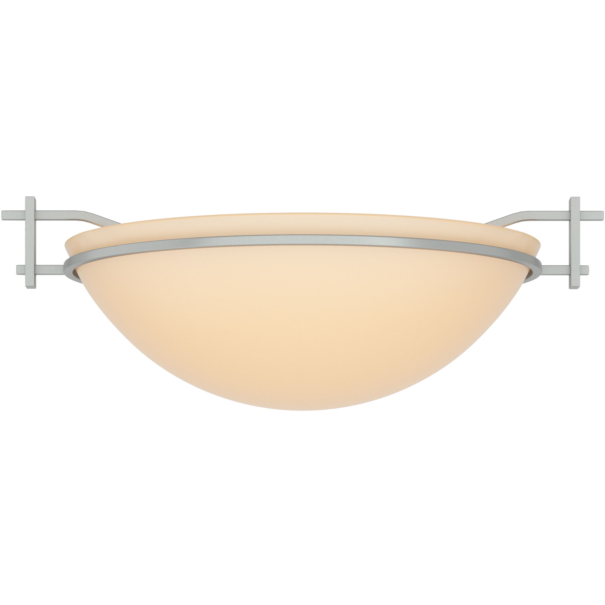Moonband 1 Light 11.4 inch Vintage Platinum Semi-Flush Ceiling Light in Sand