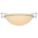 Moonband 1 Light 11.4 inch Vintage Platinum Semi-Flush Ceiling Light in Sand