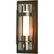 Torch 1 Light 12 inch Coastal Bronze Outdoor Sconce, Small