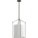 Bow 3 Light 19.3 inch Bronze Pendant Ceiling Light, Tall - Open Box