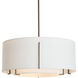 Exos 3 Light 28 inch Modern Brass Pendant Ceiling Light in Natural Anna, Large