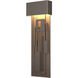Collage LED 27.1 inch Coastal Dark Smoke Outdoor Sconce, Large